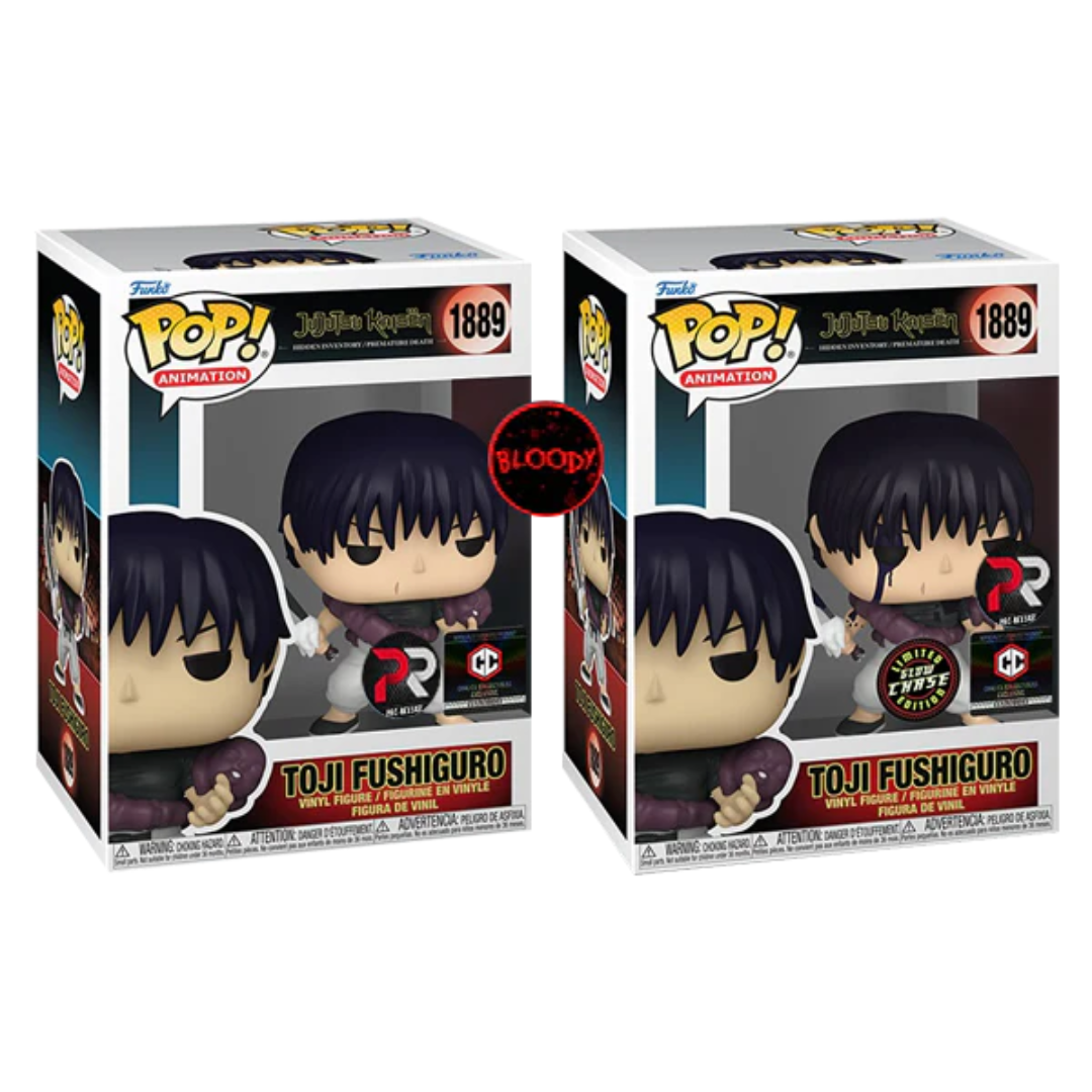 Bundle Funko Pop Jujutsu Kaisen - Toji Fushiguro #1889 - Chase PR Chalice Version Bloody