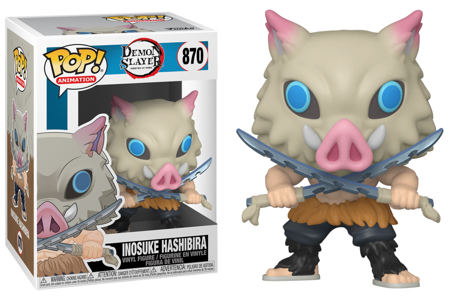 Funko Pop Demon Slayer - Inosuke Hashibara N°870
