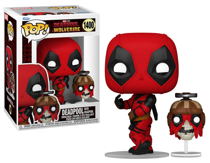 Funko Pop Marvel Deadpool & Wolverine - Deadpool avec Headpool N°1400