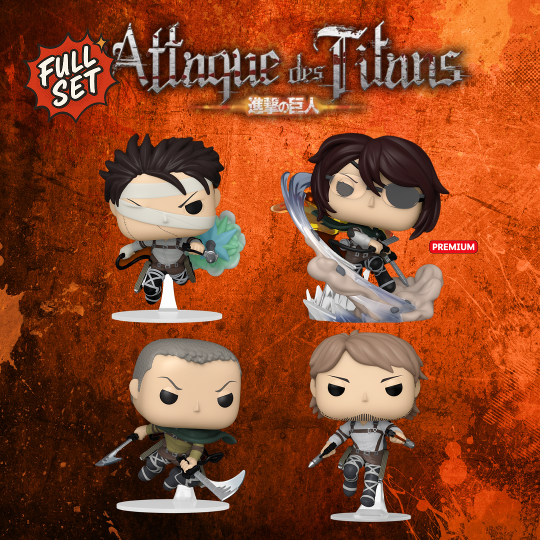 Funko Pop L'Attaque Des Titans - Full Set Communes et Premium