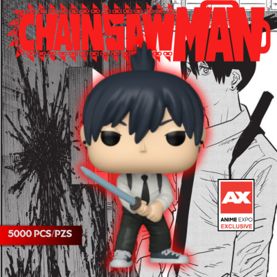 Funko Pop Chainsaw Man - Aki Hayakawa N°1942 - LE5000, Anime Expo 2025 Con Sticker