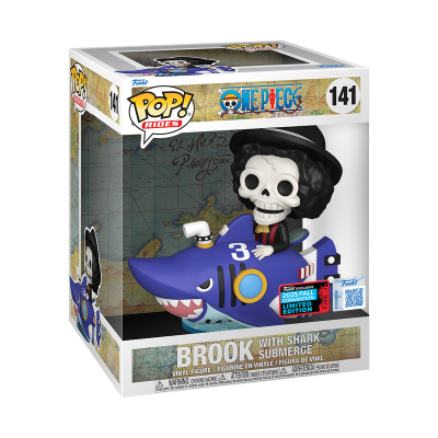 Funko Pop One Piece - Brook With Shark Submerge N°141 - NYCC SHARED