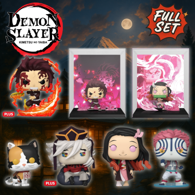 Funko Pop Demon Slayer - Full Set Communes + Poster
