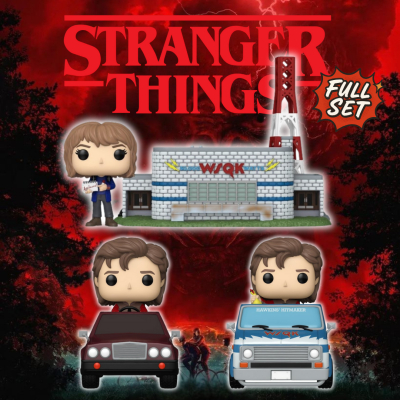 Funko Pop Stranger Things - Full Set Rides + Town