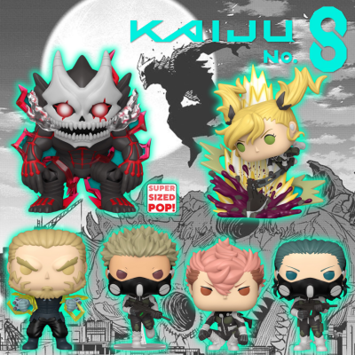 Funko Pop Kaiju N°8 - Full Set Communes + Deluxe + 6'