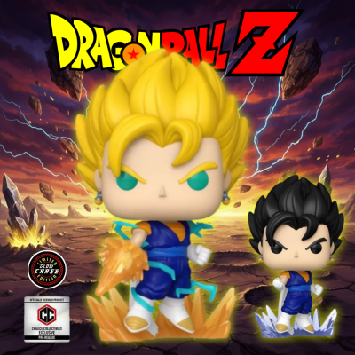 Funko Pop Dragon Ball Z - Bundle Super Saiyan Vegito & Vegito N°2218 - PR Chalice Chase + Commune