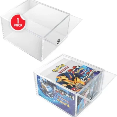 TCG Pokemon - Protection Display Acrylic - Couvercle coulissant UV 4MM