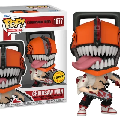 Funko Pop Chainsaw Man - Bundle Chainsaw Man N°1677 - Chase + commune
