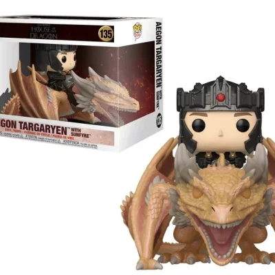 Funko Pop House Of The Dragon - Aegon Targaryen With Sunfyre N°135 - Rides