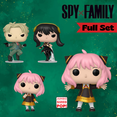 Funko Pop Spy x Family - Full Set Communes et Jumbo