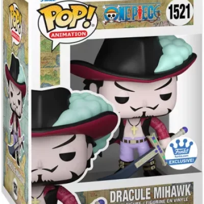 Funko Pop One Piece - Dracule Mihawk N°1521 - Funko Exclusive, léger défaut sticker