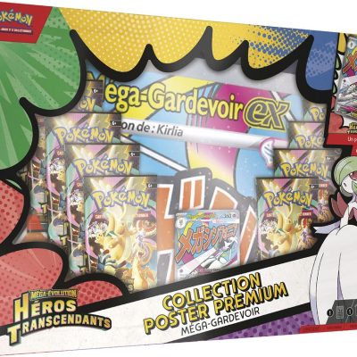 TCG Pokemon - Coffret Poster Premium Méga-Évolution Mega Gardevoir / Mega Lucario - Héros Transcendants