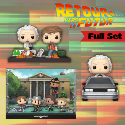 Funko Pop Retour vers Le Futur - Full Set Rides, Moment et Poster Deluxe